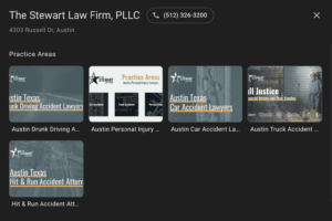 Stewart Law Firm Austin TX PI Lawyer GMB services