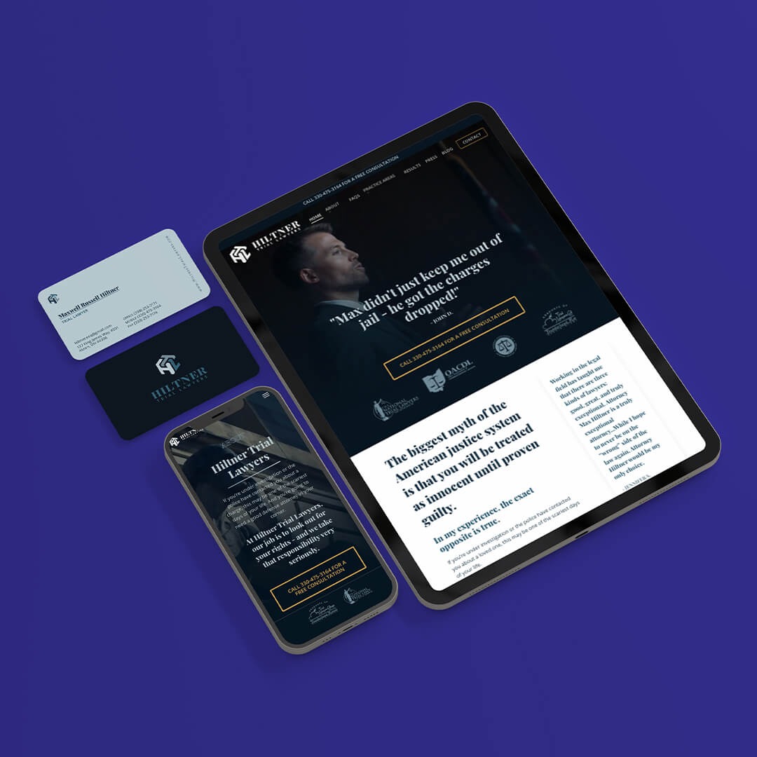 Legends Legal Marketing - Leading Law Firm Branding in Dayton Ohio - Website Branding Integration